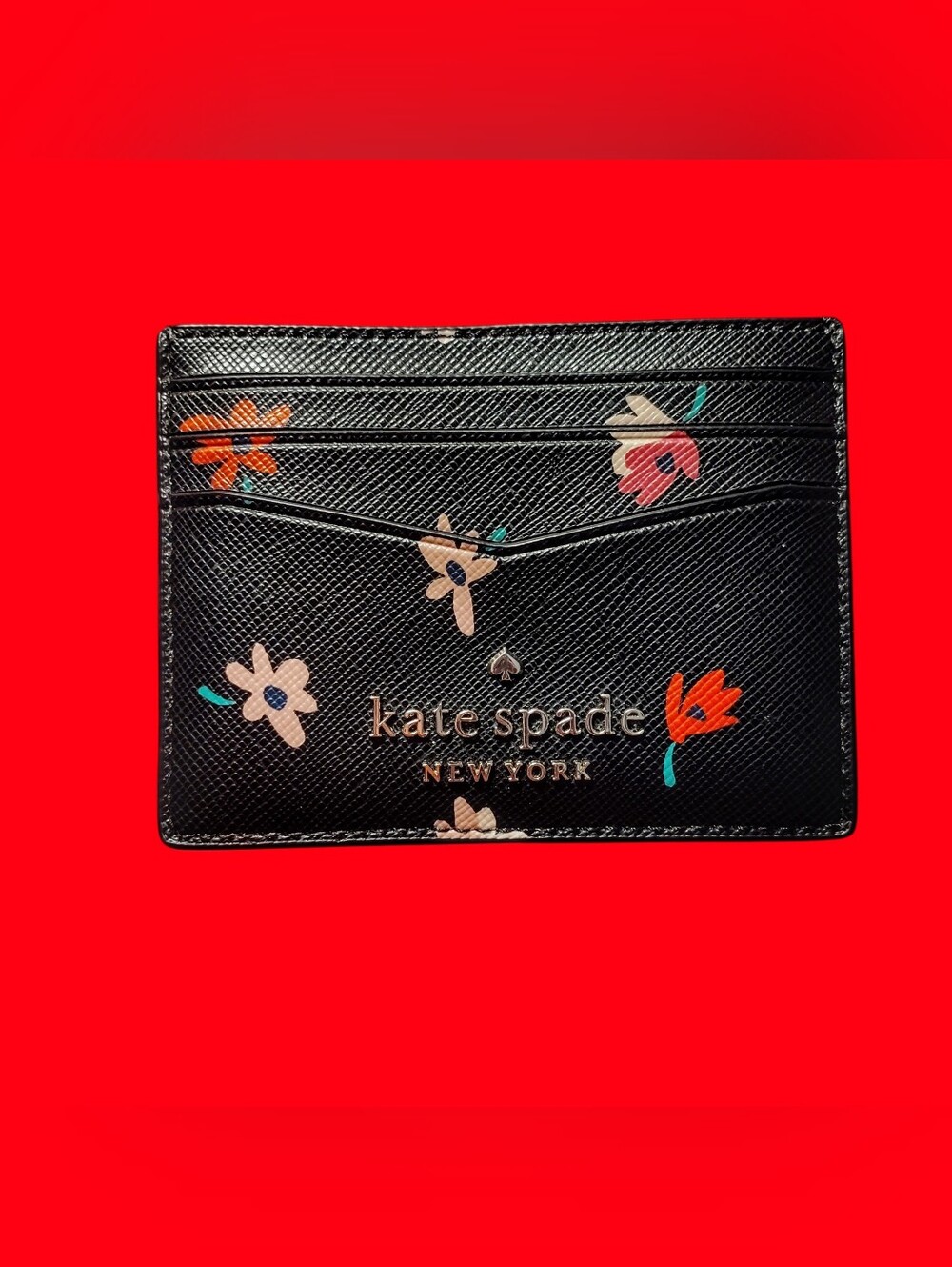 ♥️*Kate Spade* New York Staci Ditsy Buds Small Slim Cardholder♥️